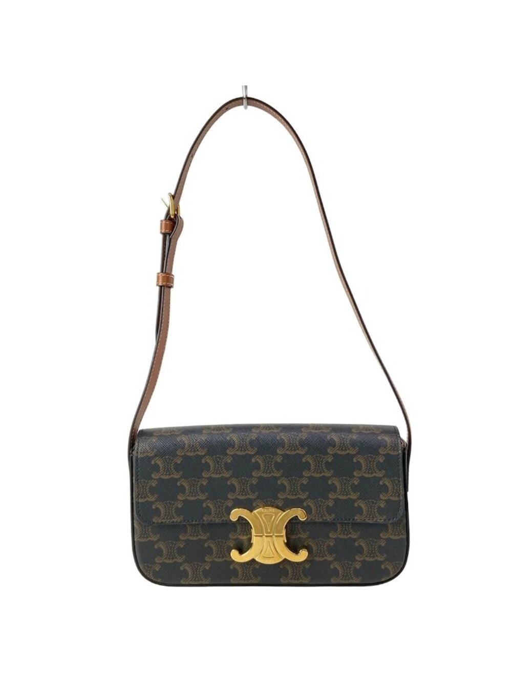 Celine Shoulder Bag Claude Triomphe Canvas